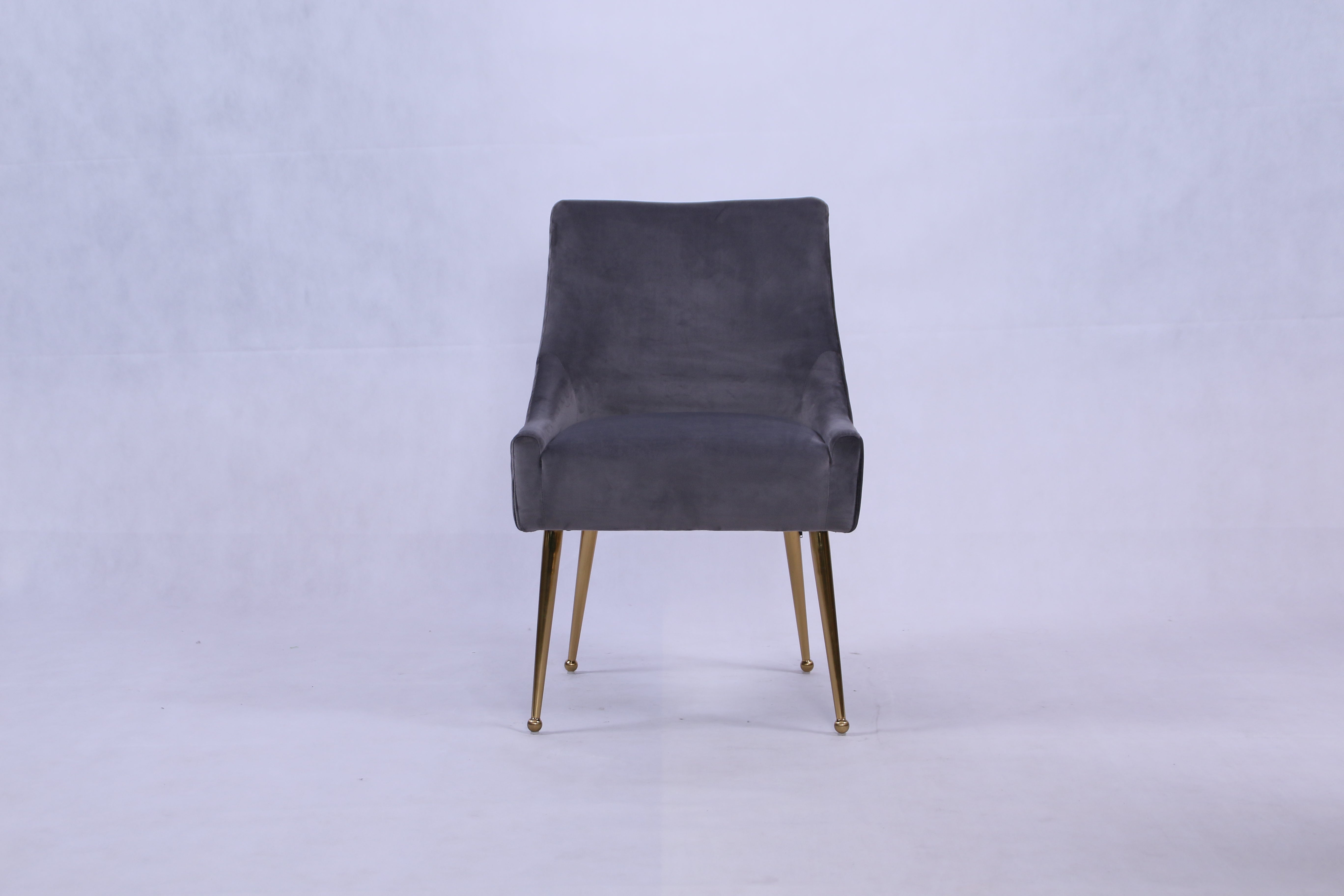 Ottavia 180cm Chrome Gold Dining Table With Milano Velvet Gold Chairs