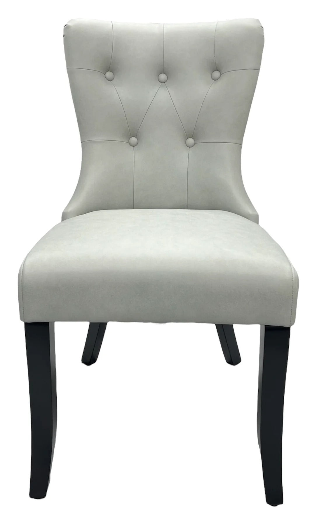 130cm Round Marble Dining Table & 4 Grey PU Leather Chairs