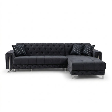 Turkish Puntoh Grey & Silver Relax Sofa Bed with Storage