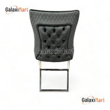 Louis Grey Marble Dining Table 150cm+180cm+200cm  + Sandhurst Button Back Plush Mink Velvet Dining Chairs