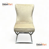 Louis Grey Marble Dining Table 150cm+180cm+200cm  + Sandhurst Button Back Plush Mink Velvet Dining Chairs