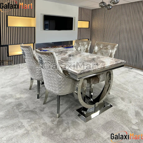 Ariaana Marble Dining Table With Chairs