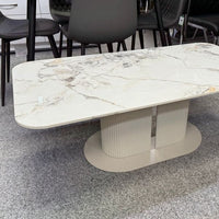 Sydney Cream/Grey Ceramic Coffee Table