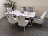 Ariaana Marble Dining Table With Chairs
