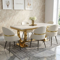 arianna-cream-gold_WITH_madrid-PU-Leather-cream-gold_V1_4CHAIRS-GalaxiMart - GalaxiMart GalaxiMart,GalaxiMart UK,GalaxiMart Furniture,GalaxiMart Marble Dining Table,GalaxiMart Sofa Collection,Marble dining table UK,Luxury dining table UK,Modern sofa UK,Buy marble dining table UK,Dining table sale UK,luxury marble dining table set UK,GalaxiMart Furniture UK,GalaxiMart Luxury Furniture,GalaxiMart Marble Dining Table,