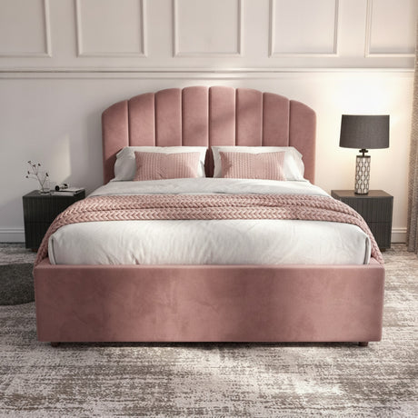 Cerise Berkshire Ottoman Bed - Front View