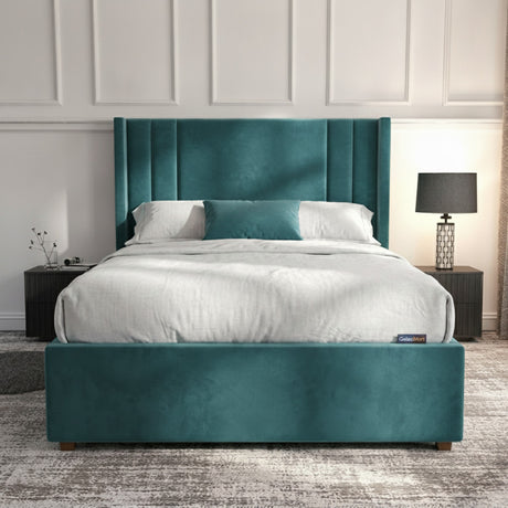 Burlington New Teal Ottoman Bed - Gas-Lift Storage – burlington-ottoman-bed_F_1