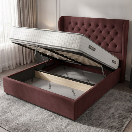 Camden Claret Ottoman Bed | Premium Gas-Lift Storage – camden-ottoman-bed_C