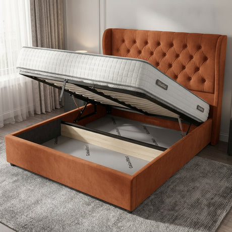 Burnt Orange Camden Ottoman Bed with Gas-Lift Storage – camden-ottoman-bed_C