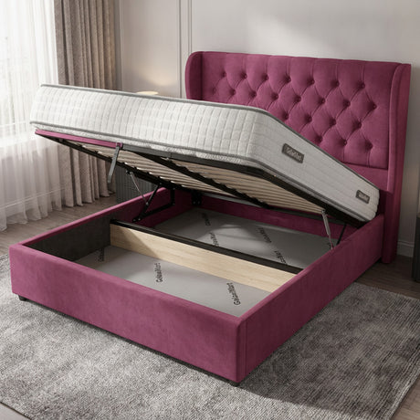 Camden Ottoman Bed - Cerise Gas-Lift Storage Bed – camden-ottoman-bed_C