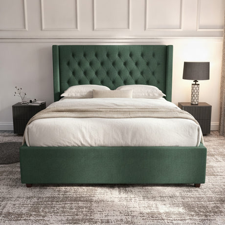 Green Camden Ottoman Bed - Elegant Storage Solution – camden-ottoman-bed_F_1