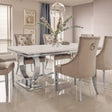 Arianna Marble Dining Table With Chairs