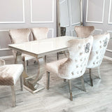 Ariaana Marble Dining Table With Chairs
