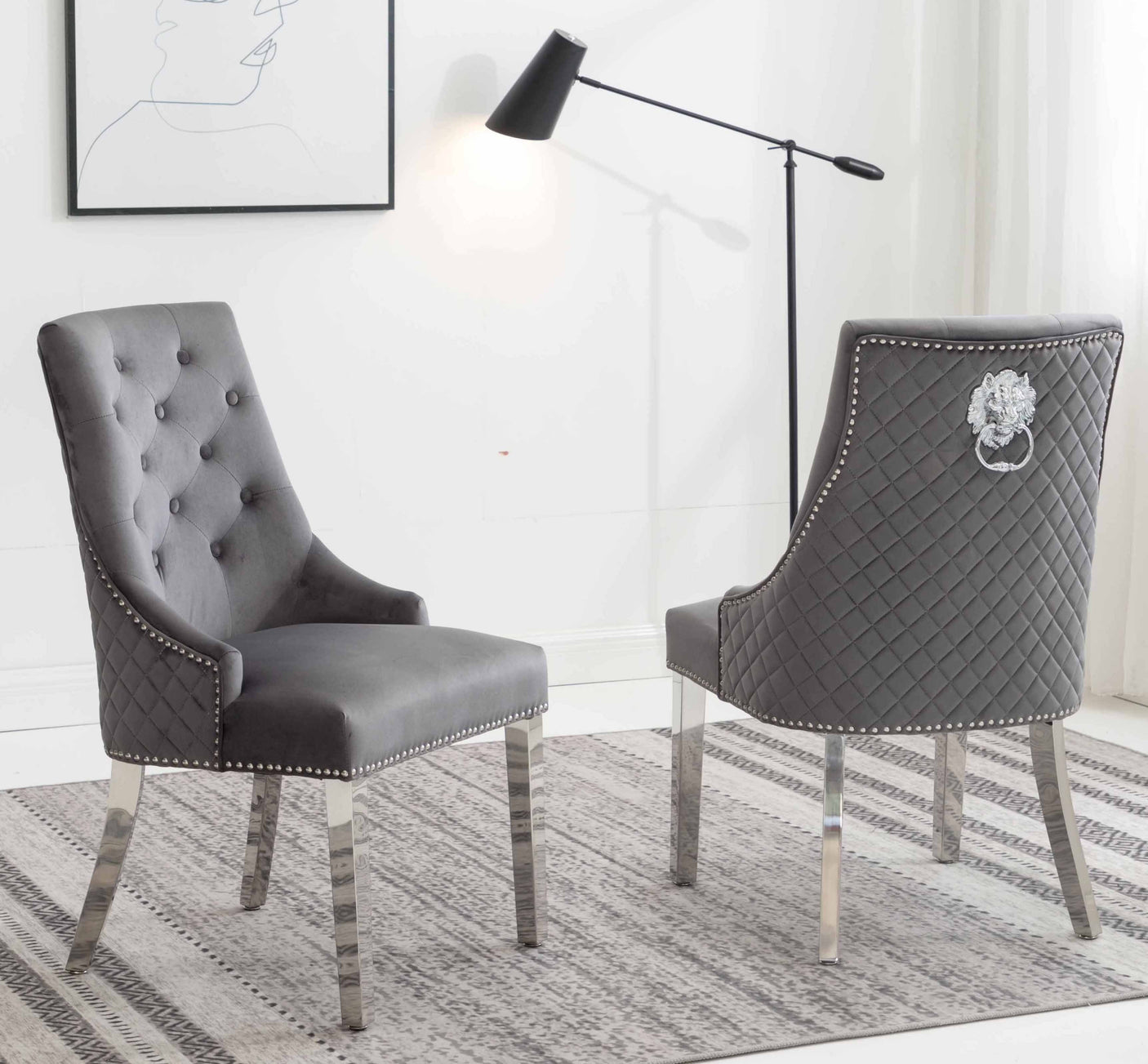 Louis Marble Dining Chairs