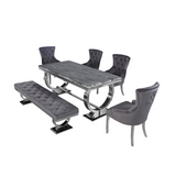 Ariaana Marble Dining Table With Chairs